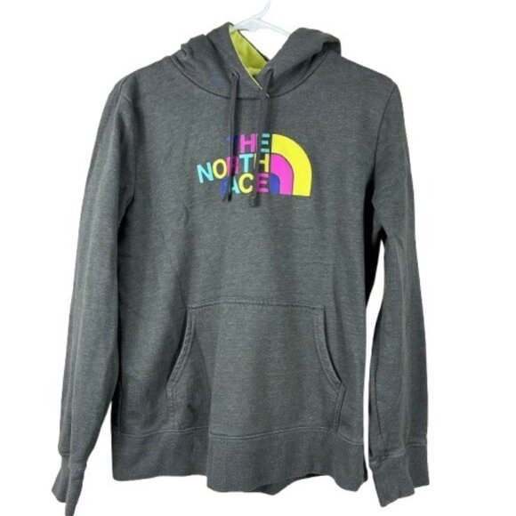 The North Face Pullover Rainbow Logo Hoodie Size Large Streetwear - Picture 1 of 6